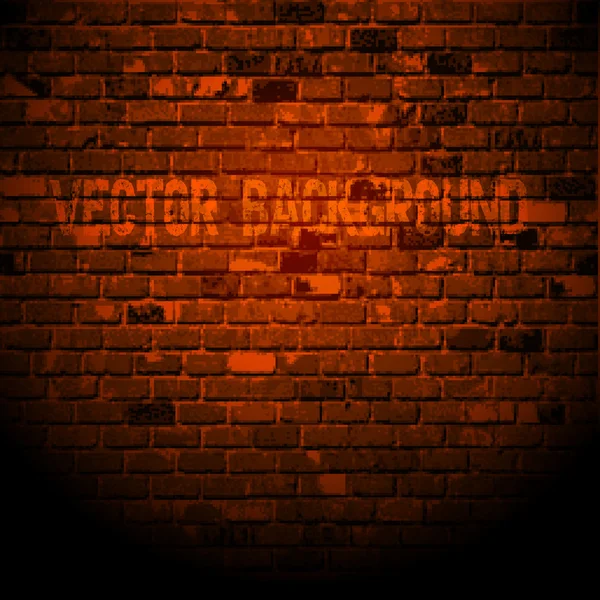Old brick wall — Stock Vector