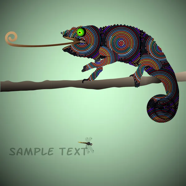 Chameleon — Stock Vector