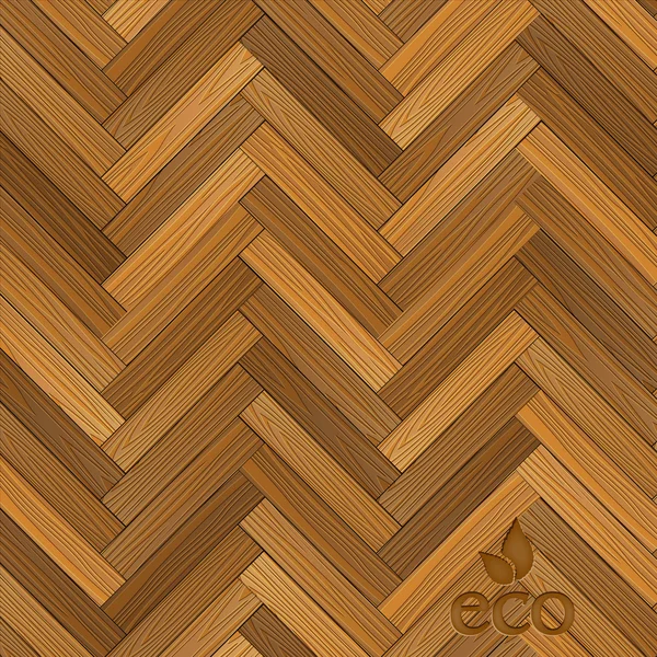 ベクトルの木製の寄せ木張りの床 — ストックベクタ
