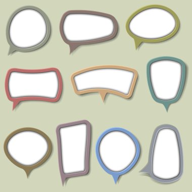 Bubbles for speech clipart