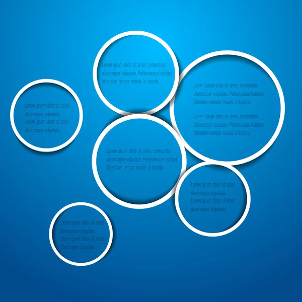 Cercles abstraits pour la conception web — Image vectorielle