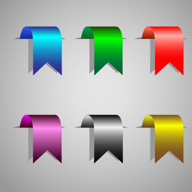 Bookmark ribbons clipart