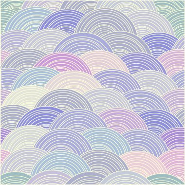 Curled abstract waves clipart