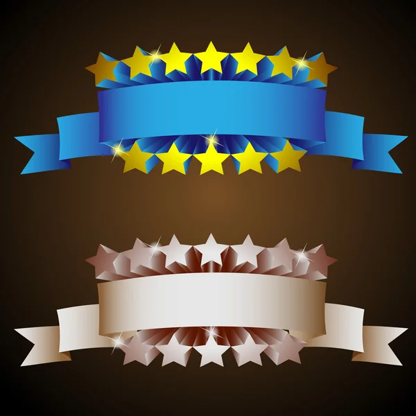 Label with stars — Stock Vector