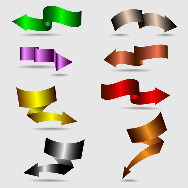 Flèches de ruban — Image vectorielle