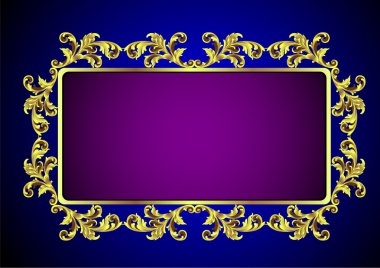 Gold vintafe frame