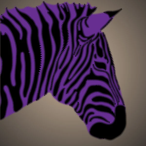 Kreatives Porträt des Zebras — Stockvektor
