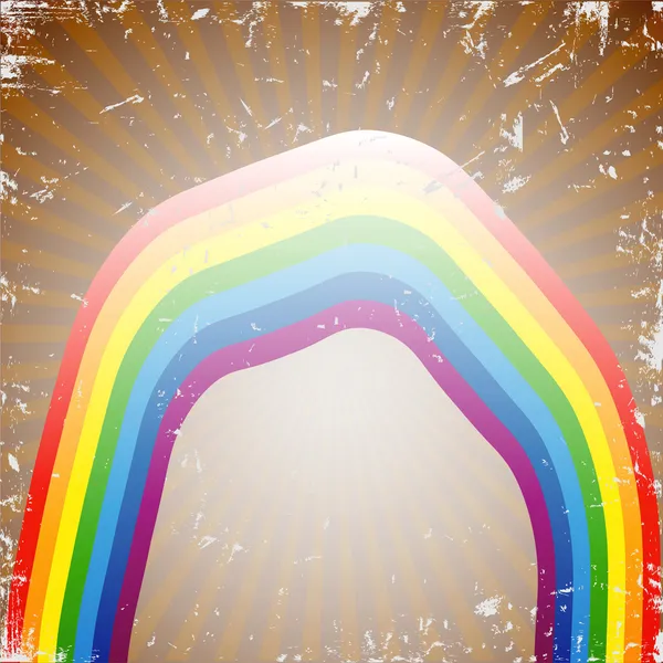 レトロな虹 — ストックベクタ
