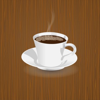 Realistic coffee cup clipart