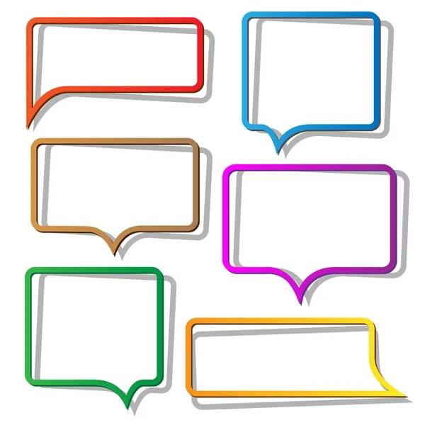 Speech bubbles from paper — Stock Vector