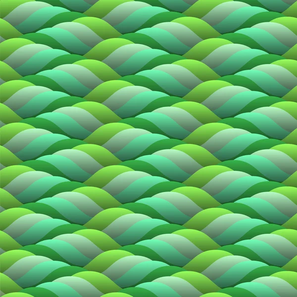 Скрученные зелёные волны — стоковый вектор