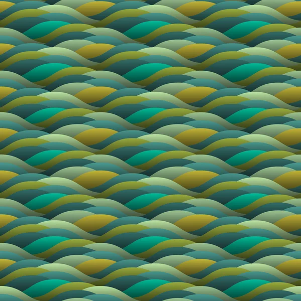 Grüne abstrakte Wellen — Stockvektor