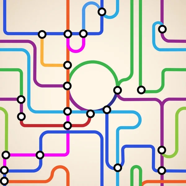 Subway map seamless — Stock Vector