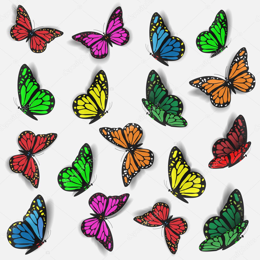 Download 1 718 3d Butterfly Vector Images Free Royalty Free 3d Butterfly Vectors Depositphotos