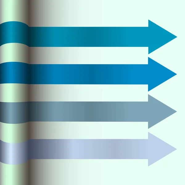 Mavi okları düzeni tasarımı — Stok Vektör