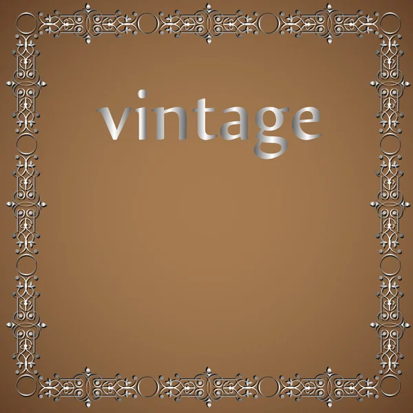 Montatura metallica vintage — Vettoriale Stock