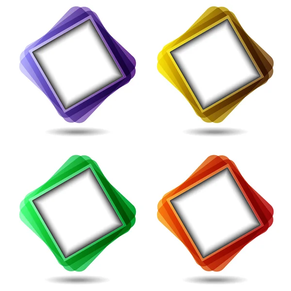 Ensemble de bulles d'expression colorées — Image vectorielle