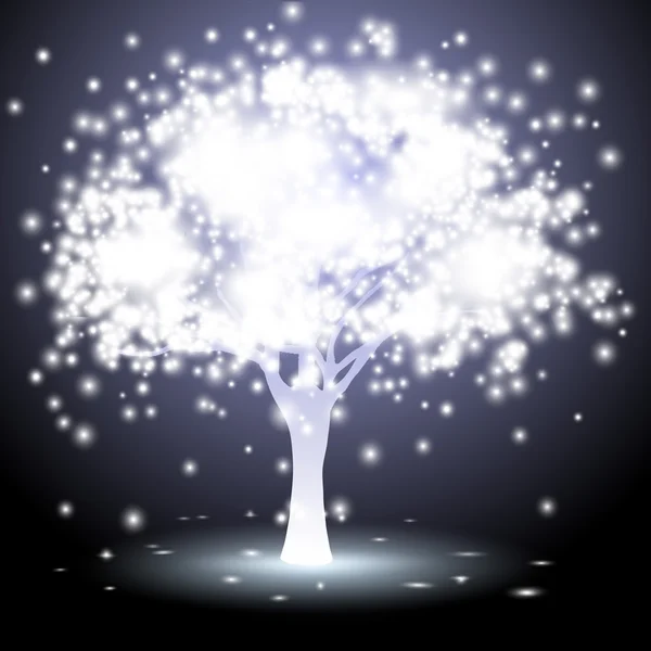 Baum aus Lichtern — Stockvektor