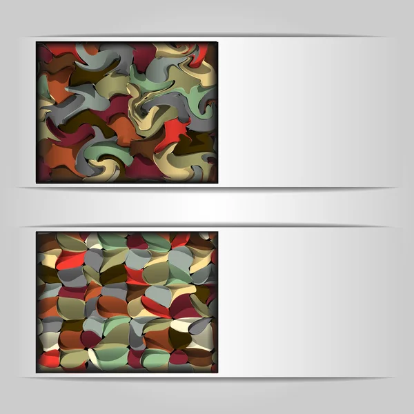 Dvě barevné vektorové hlavičky, bannery — Stockový vektor