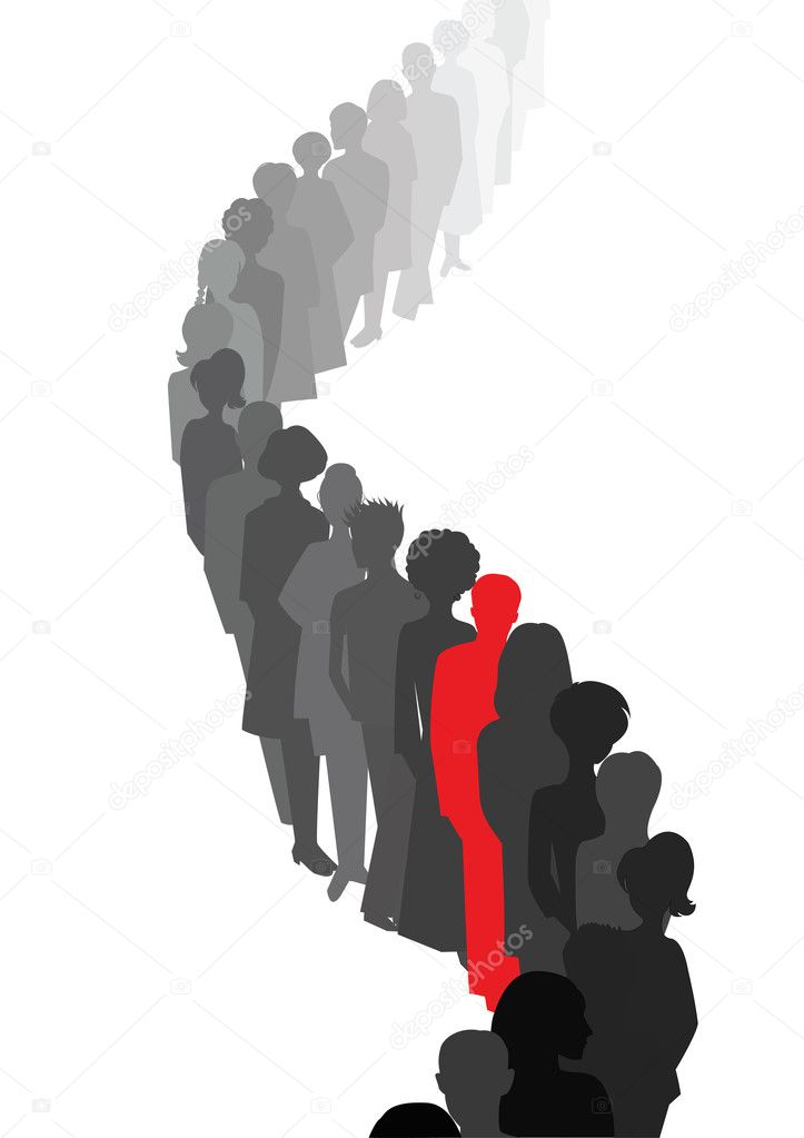 Stand out in a queue