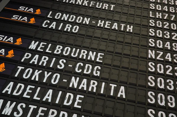 stock image Airport Departure Board Information