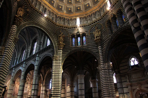 Duomo di Siena interno n.2 Rechtenvrije Stockafbeeldingen