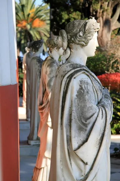 Achilleion standbeeld Rechtenvrije Stockfoto's