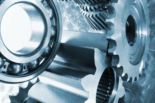 Titanium gears in action — Stock Photo, Image