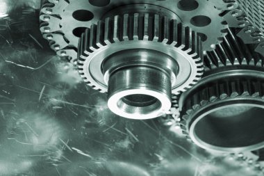 Aerospace gears and timing chain clipart