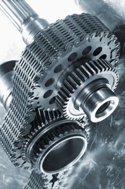 Aerospace gears and timing chain clipart