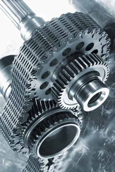 Aerospace gears and timing chain — Stock Photo, Image