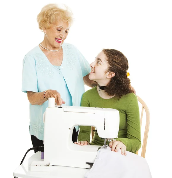Help From Grandmother — Stock Photo, Image