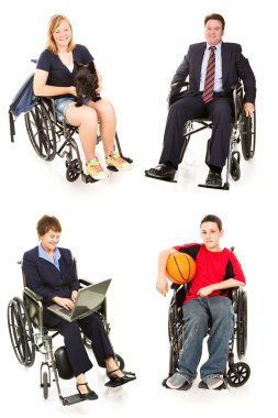 Stock Photo of Disabled - Multiple Views clipart