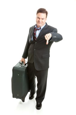 Business Traveler- Unhappy clipart