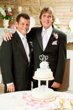 Gay Marriage - Wedding Reception clipart