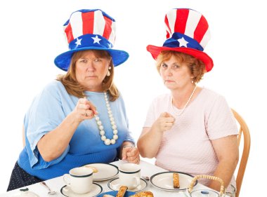 Tea Party Voters - Upset clipart