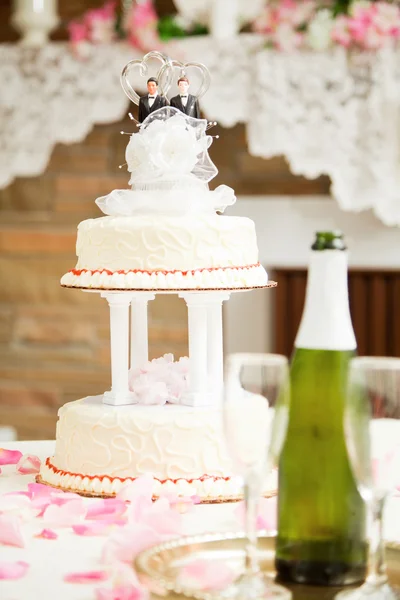 Małżeństw homoseksualnych - tort weselny — Zdjęcie stockowe
