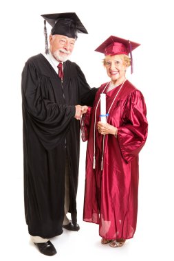 Senior Woman Graduate clipart