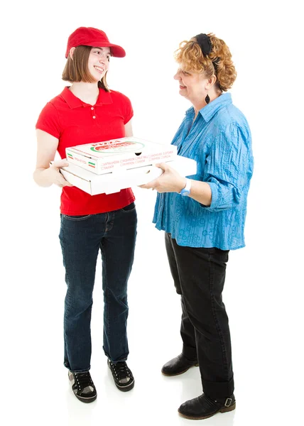 Su entrega de pizza — Foto de Stock