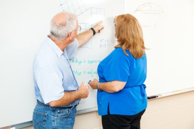 Adult Education - Teaching Math clipart