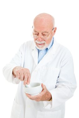 Pharmacist Mixing Medicine clipart