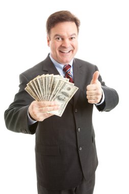 Rich Businessman - Thumbsup clipart