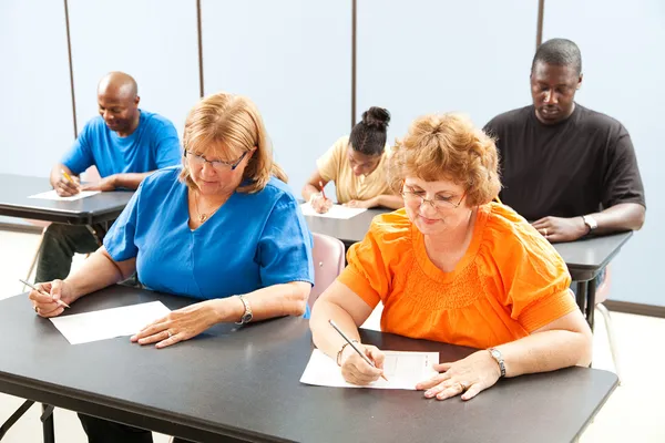 Adult Education Class - Exams — Stock Photo, Image