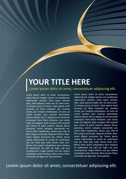 Brochure vectorielle sombre et fond de l'affiche — Image vectorielle