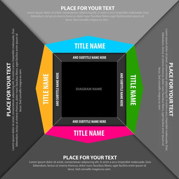 Vektor abstrakter Hintergrund mit einem quadratischen Diagramm — Stockvektor