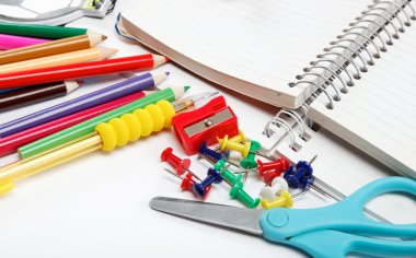 beyaz izole Kırtasiye