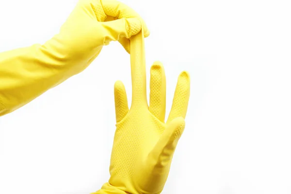 Rękawica lateksowa do czyszczenia — Zdjęcie stockowe