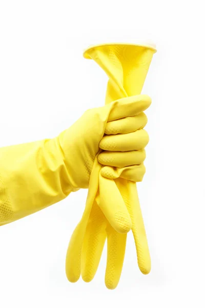Latex Glove For Cleaning Stock Picture