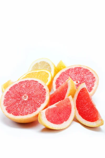 Citrus fruits isolated on a white background. — Stock Photo, Image