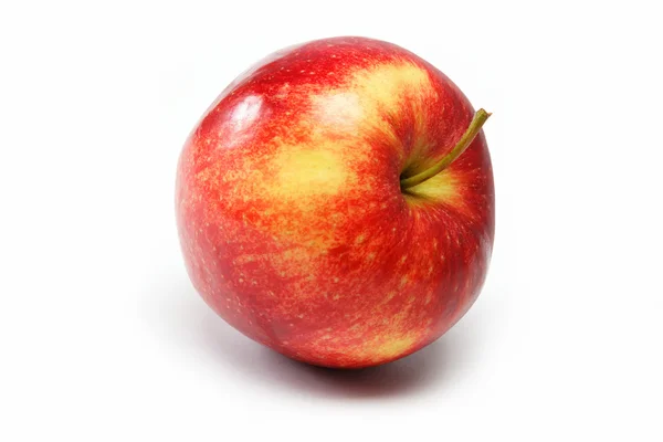 Ripe juicy natural red apple on a white background. — Stock Photo, Image